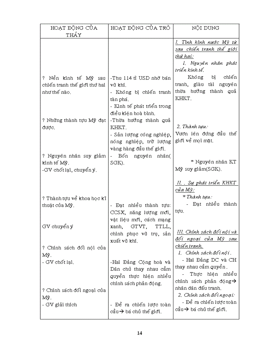 image for page Giao an Su 9 Chuan KT 3 cot