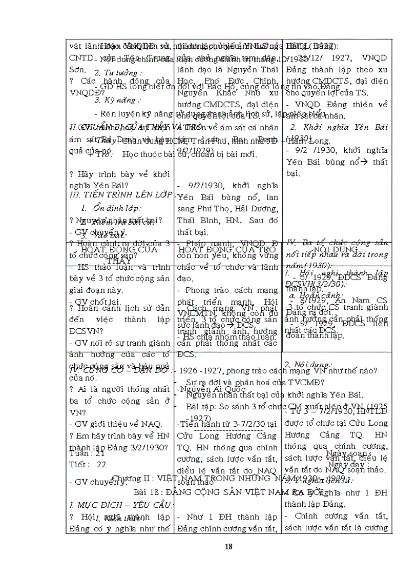 image for page Giao an Su 9 Chuan KT