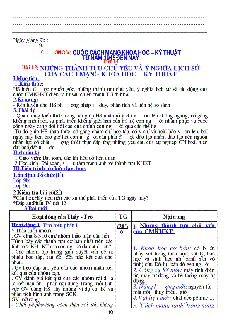 image for page Giáo án sử 9 chuẩn