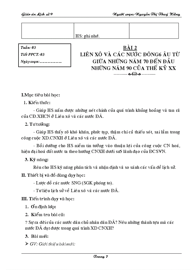 image for page Giao an su 9 I