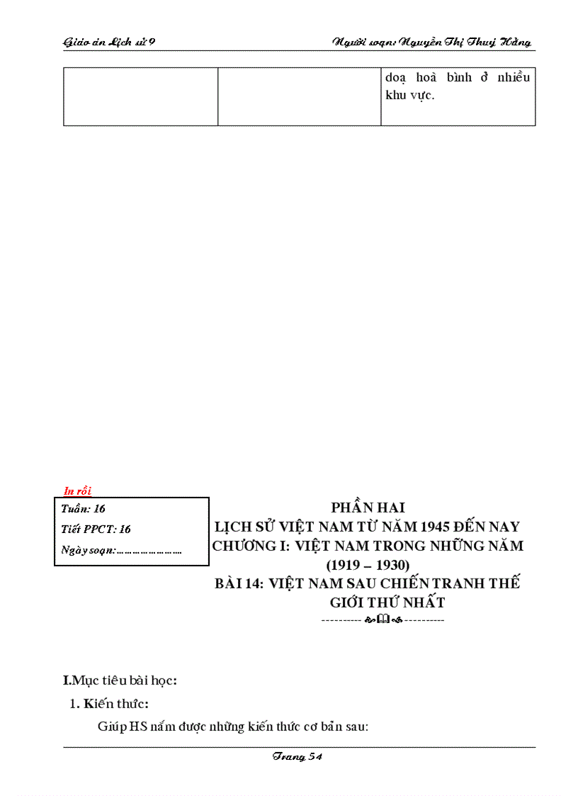 image for page Giao an su 9 I