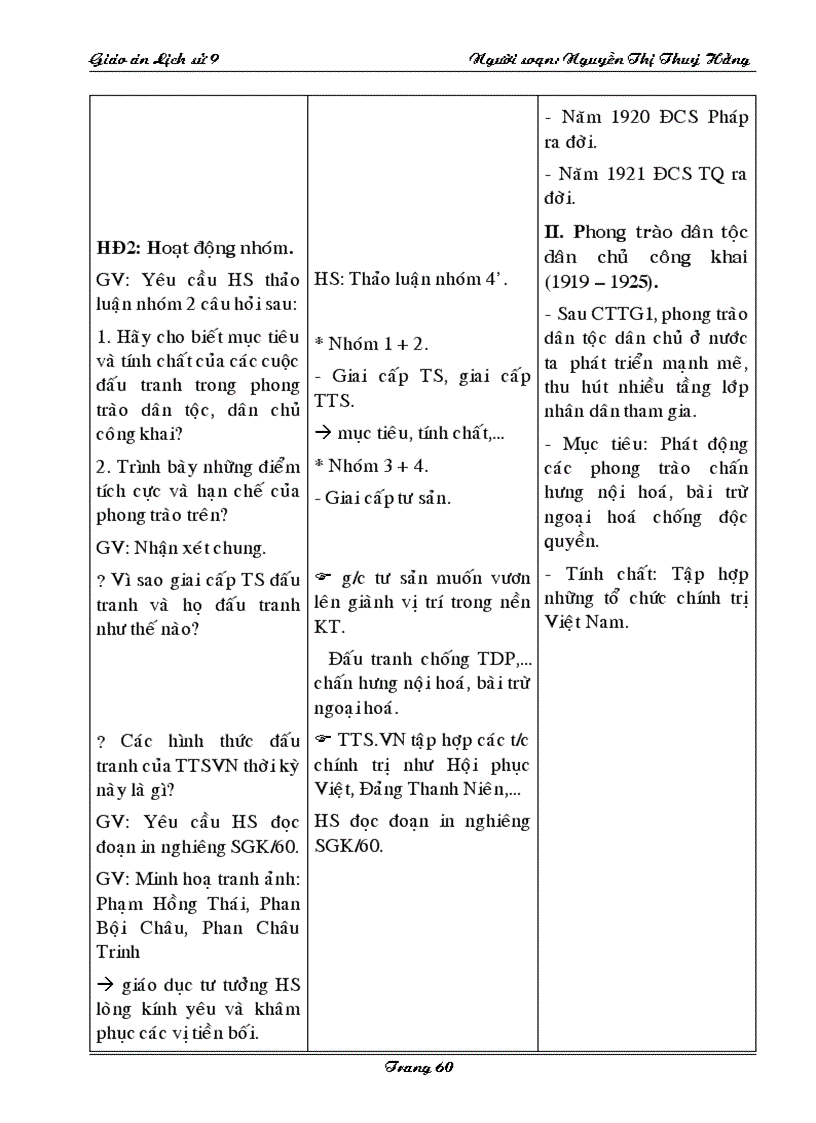 image for page Giao an su 9 I