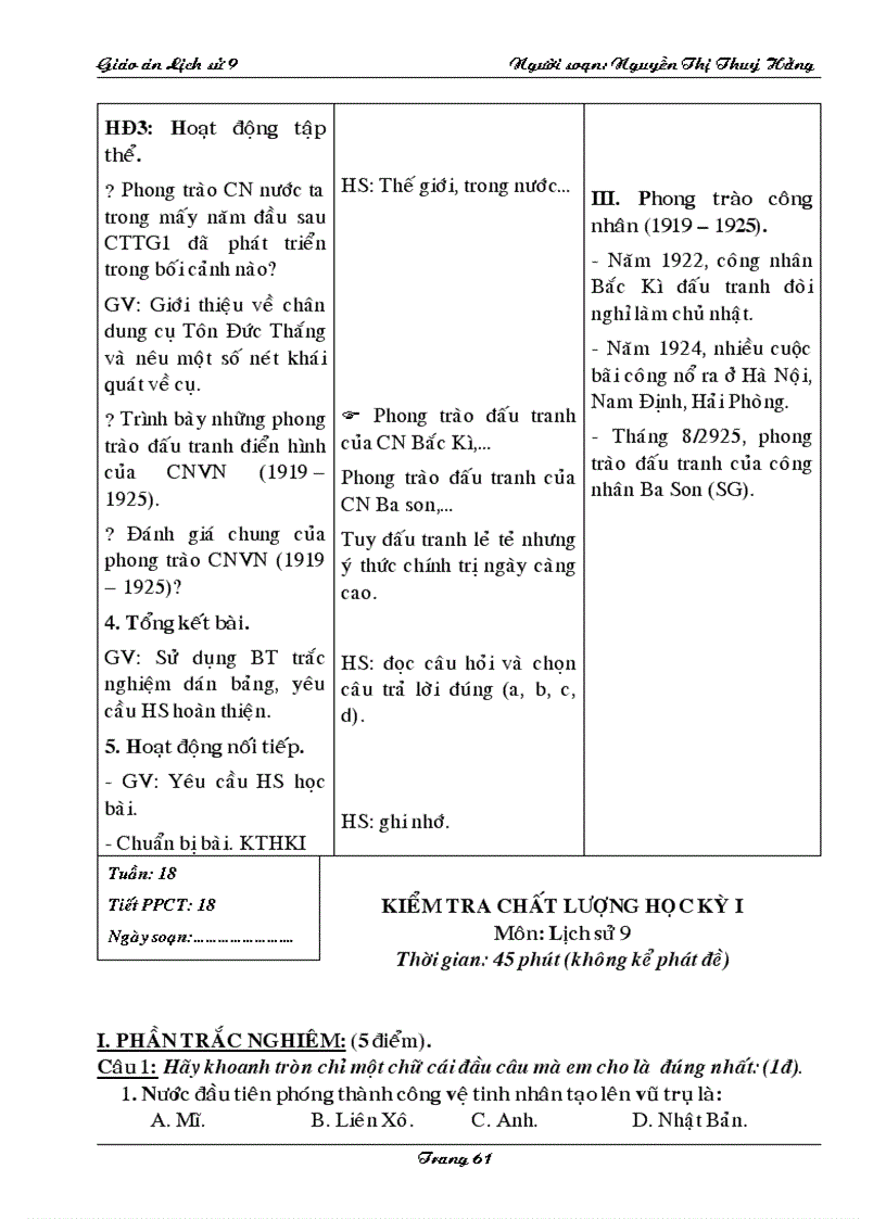 image for page Giao an su 9 I