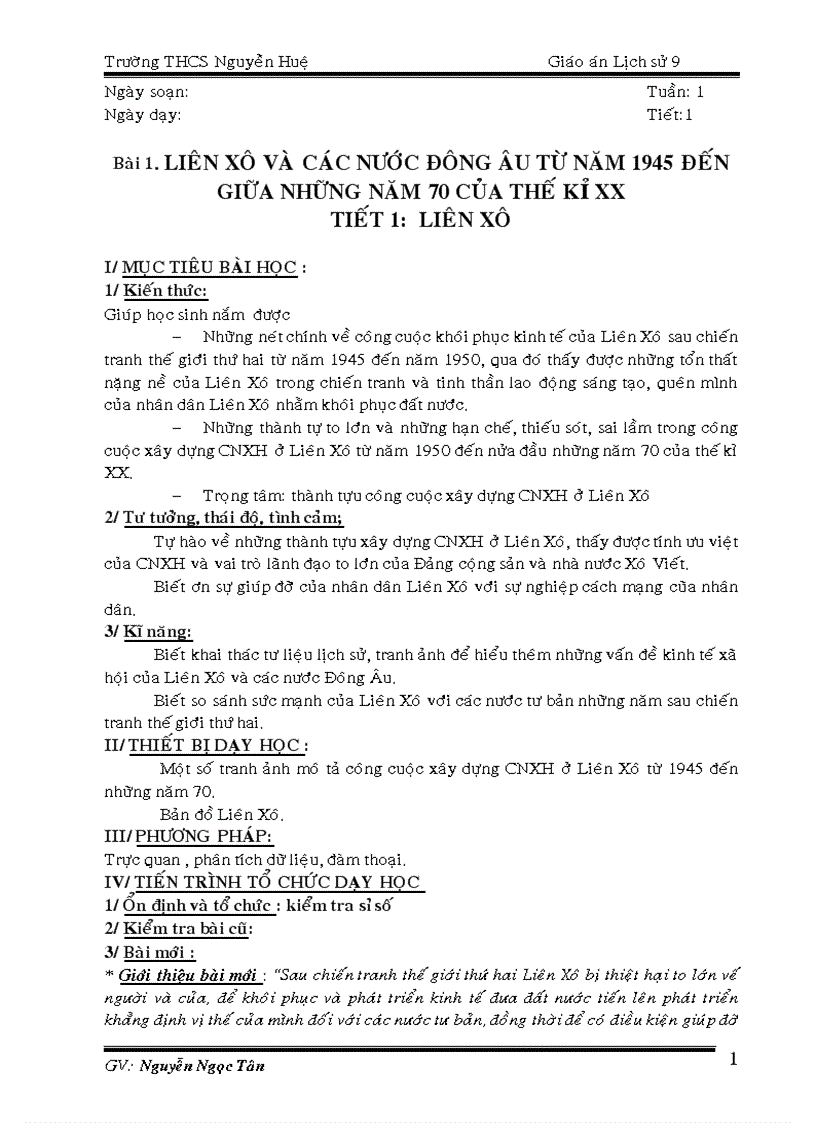 image for page Giáo án sử 9 rất hay