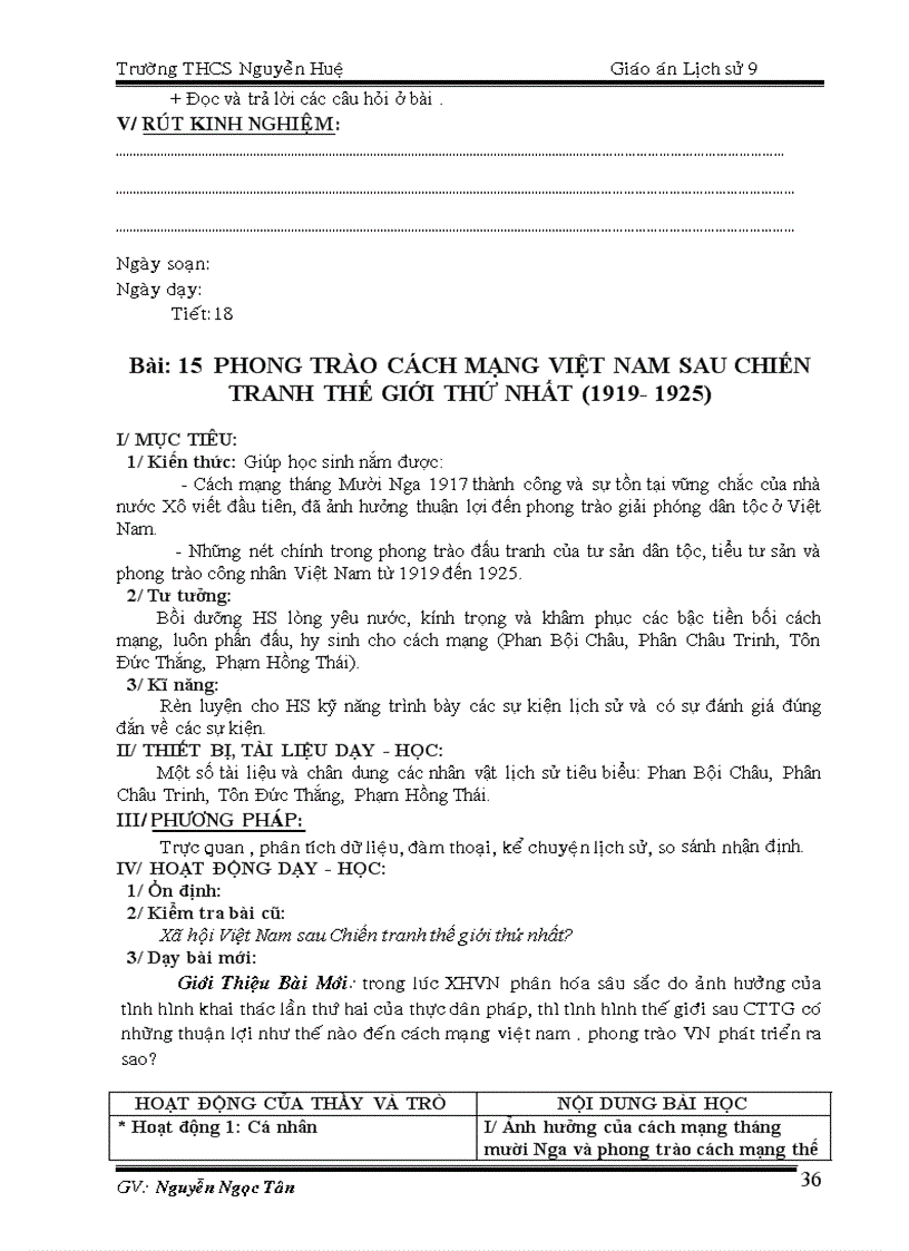 image for page Giáo án sử 9 rất hay