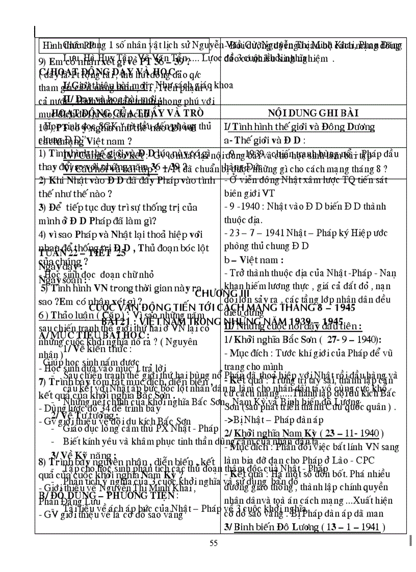 image for page Giao an su 9 theo chuan kien thuc