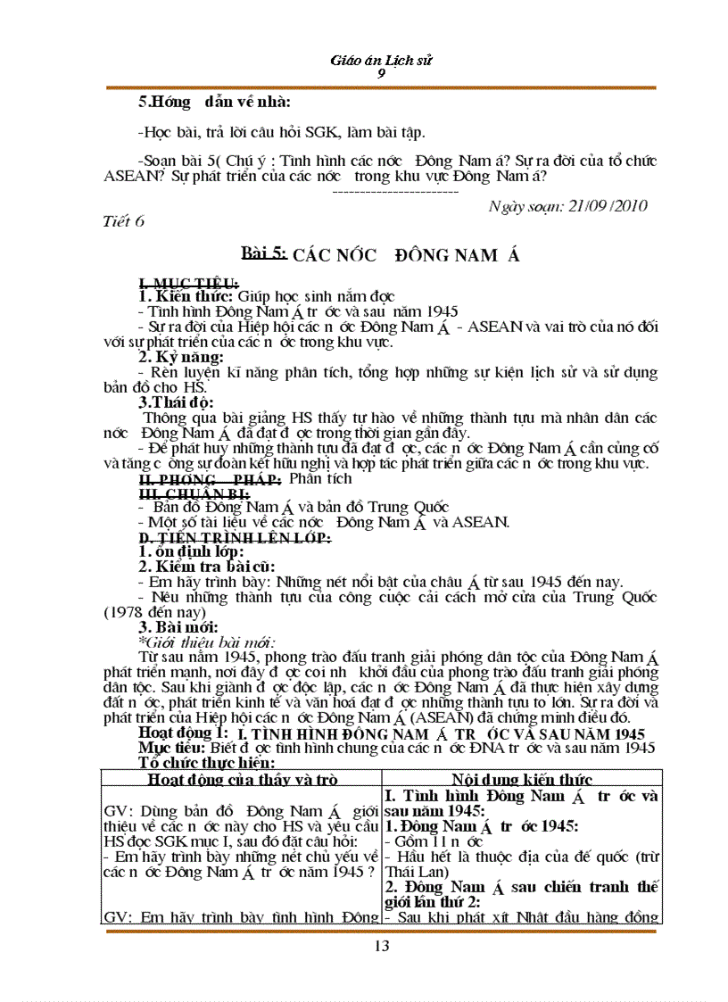 image for page Giao an Su 9 theo mau moi t1 8