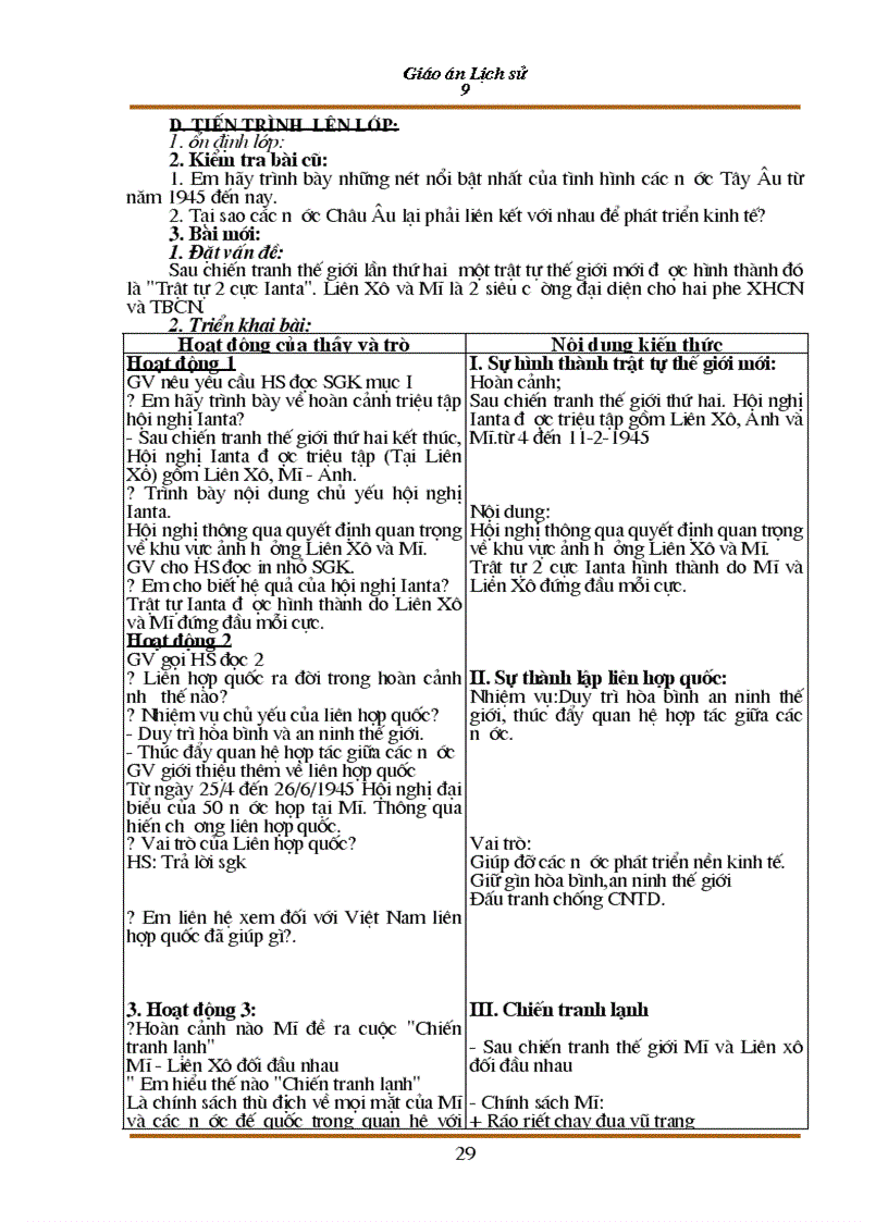 image for page Giao an Su 9 theo mau moi t1 8