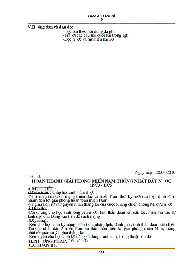 image for page Giao an Su 9 theo mau moi t1 8