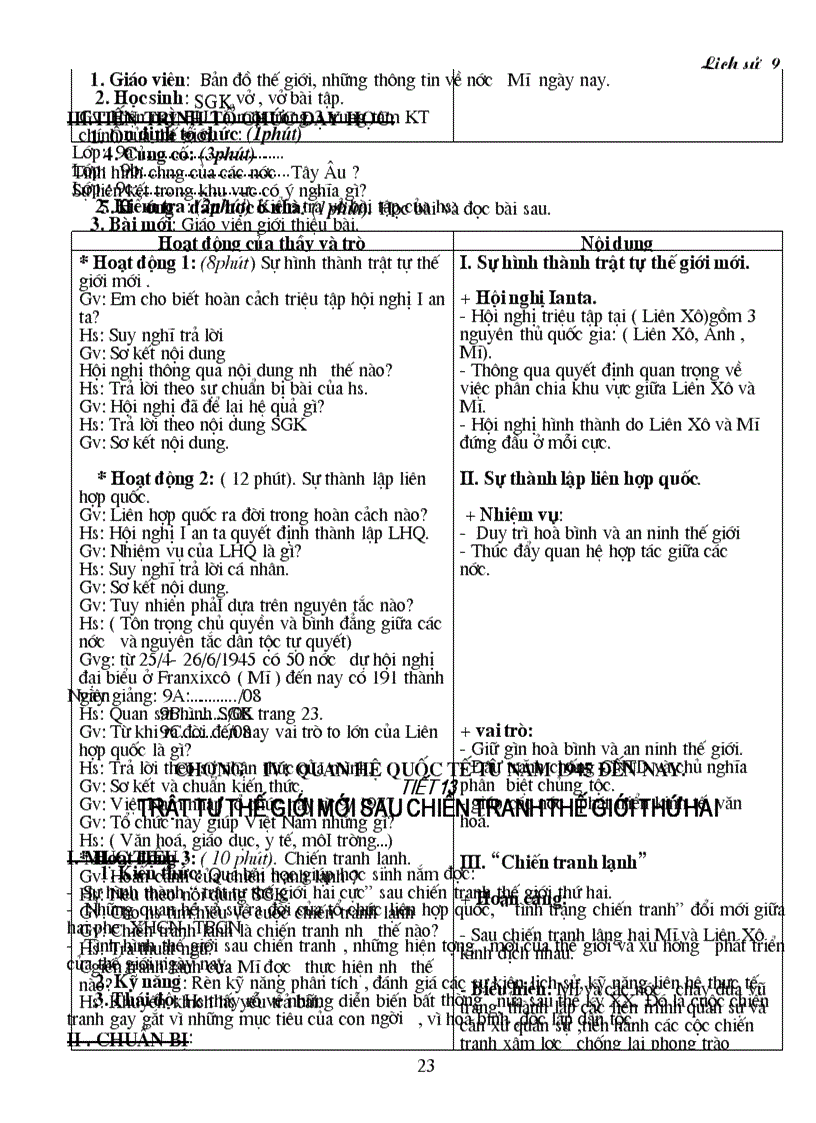 image for page Giáo án Sử 9 trọn bộ mới