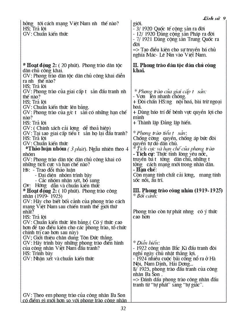 image for page Giáo án Sử 9 trọn bộ mới