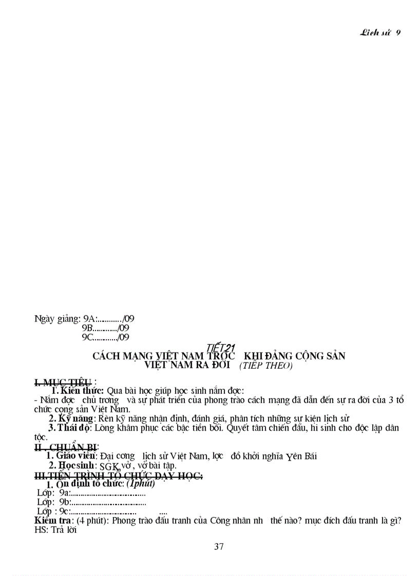 image for page Giáo án Sử 9 trọn bộ mới