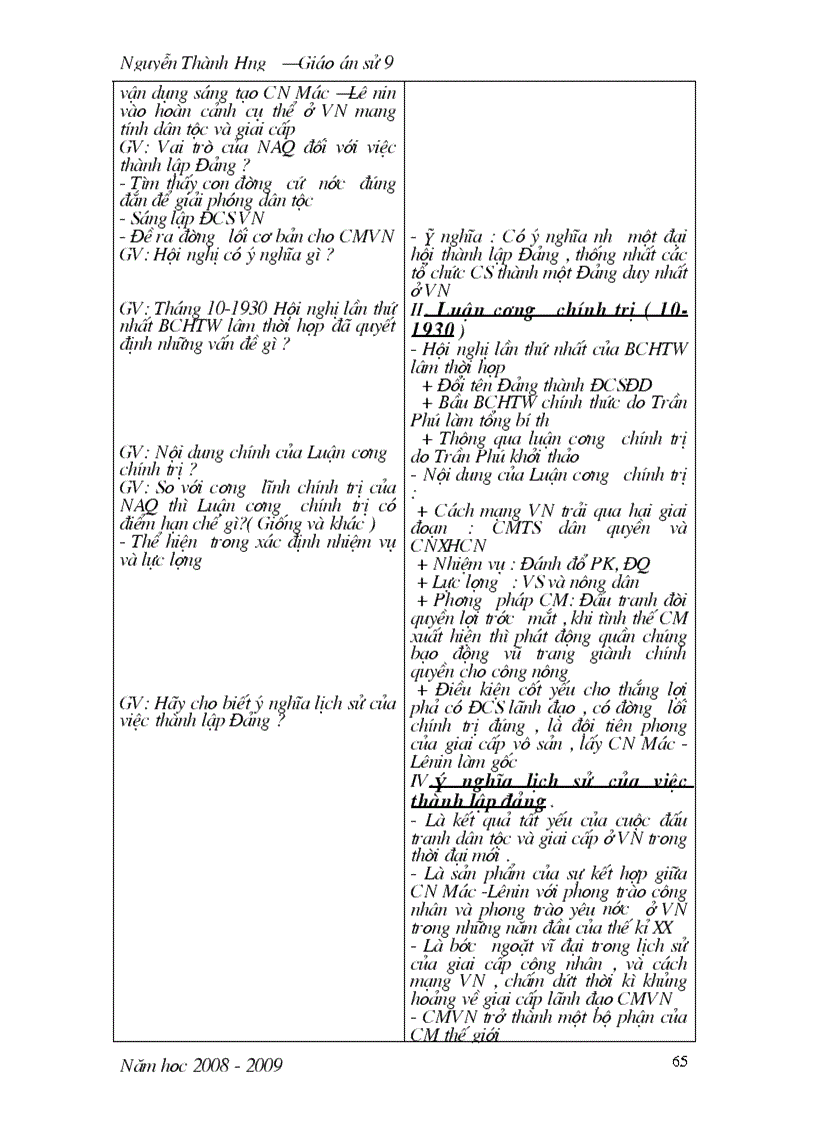 image for page Giáo án sử 9 kỳ II 1