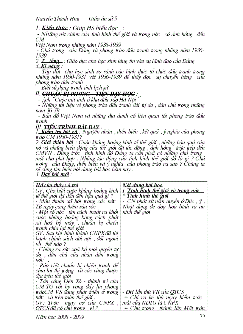 image for page Giáo án sử 9 kỳ II 1