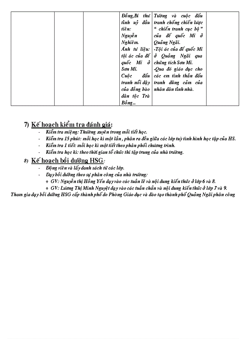 image for page Kế hoạch dạy học bộ môn lịc sử lớp 9