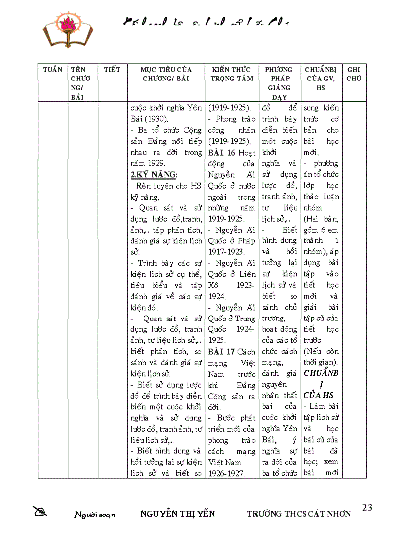 image for page Kế hoạch bộ môn ls 9 mẫu mới 1