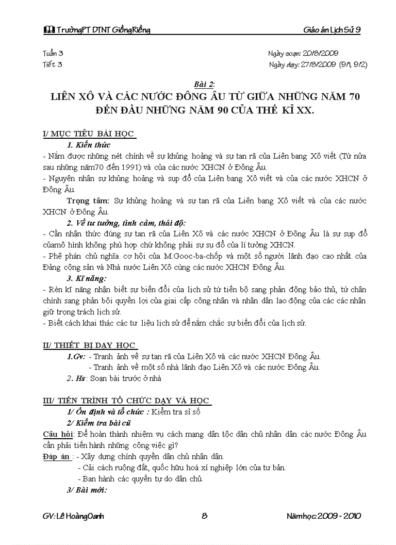 image for page Lịch sử 9 2009 2010 có tich hợp gdmt