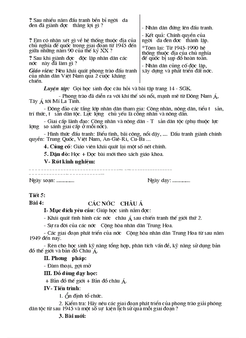 image for page Lịch Sử 9 Chuẩn KTKN soạn theo 5 bước của SGD Cao Bằng