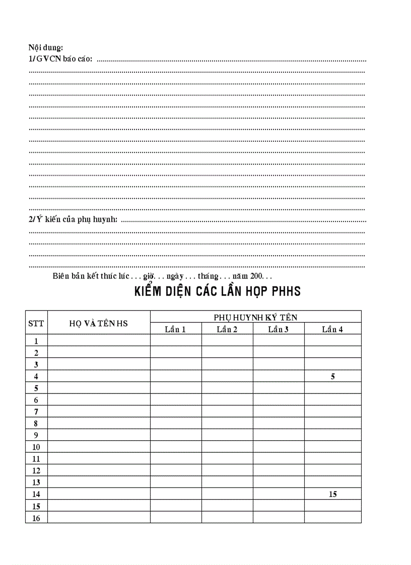 image for page Mẫu sổ chủ nhiệm cấp THCS