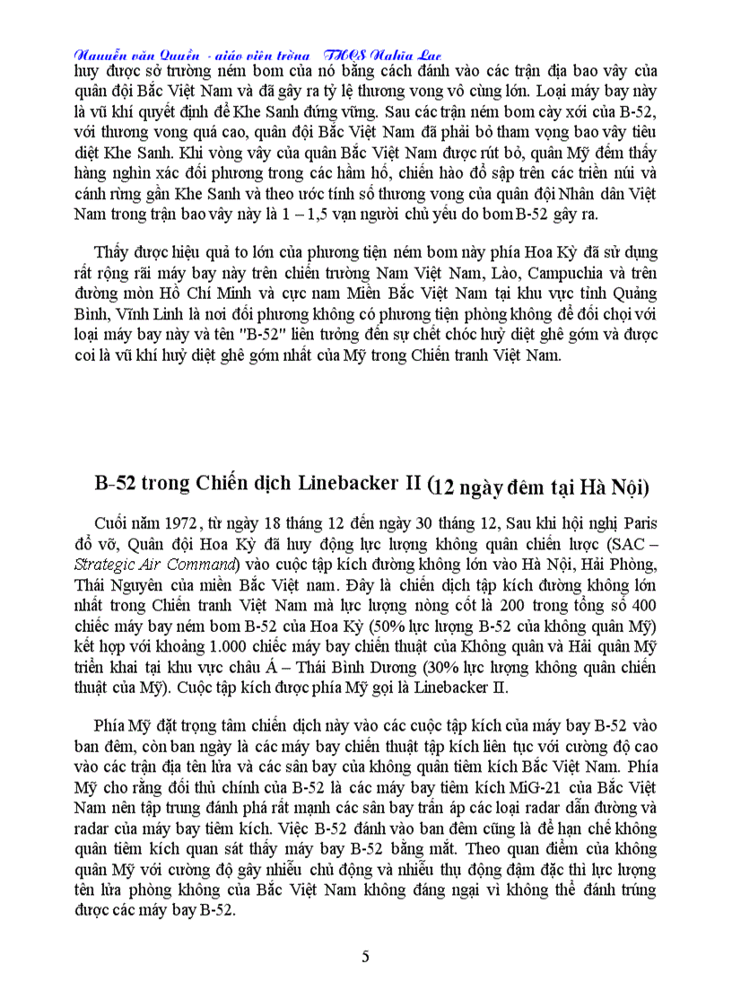 image for page Máy bay B52 trong chiến tranh Việt Nam