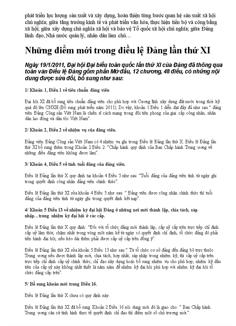 image for page Nghị quyết Đại hội Đảng lần thứ XI