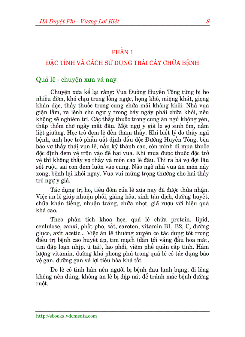 image for page Nhung bai thuoc tri benh bang trai cay