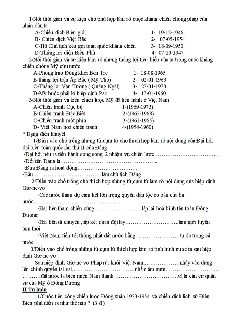 image for page Nội dung ôn tập hk II sử 9