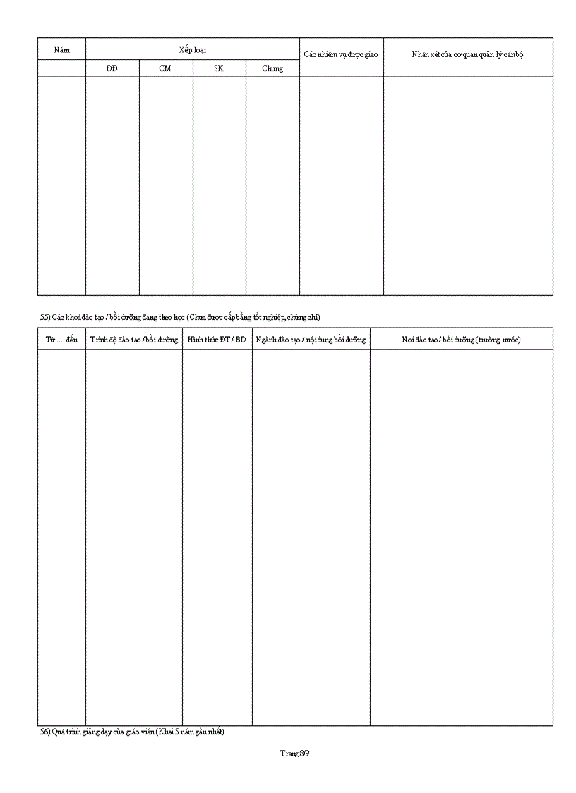 image for page Phiếu kê khai thông tin nhân sự