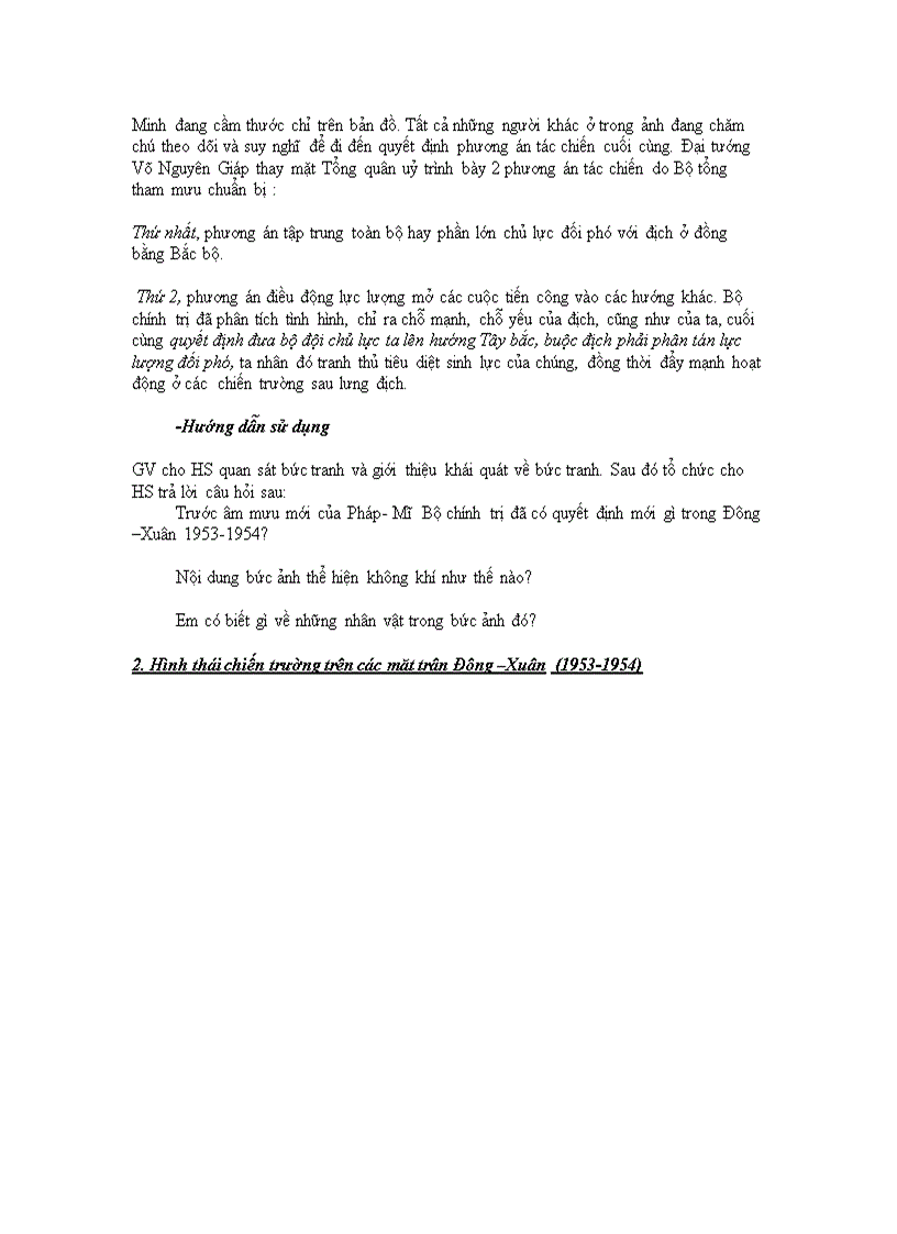 image for page PHƯƠNG PHÁP SỬ DỤNG TRANH ẢNH VÀ LƯỢC ĐỒ TRONG SÁCH GIÁO KHOA LỊCH 9 Bài 27