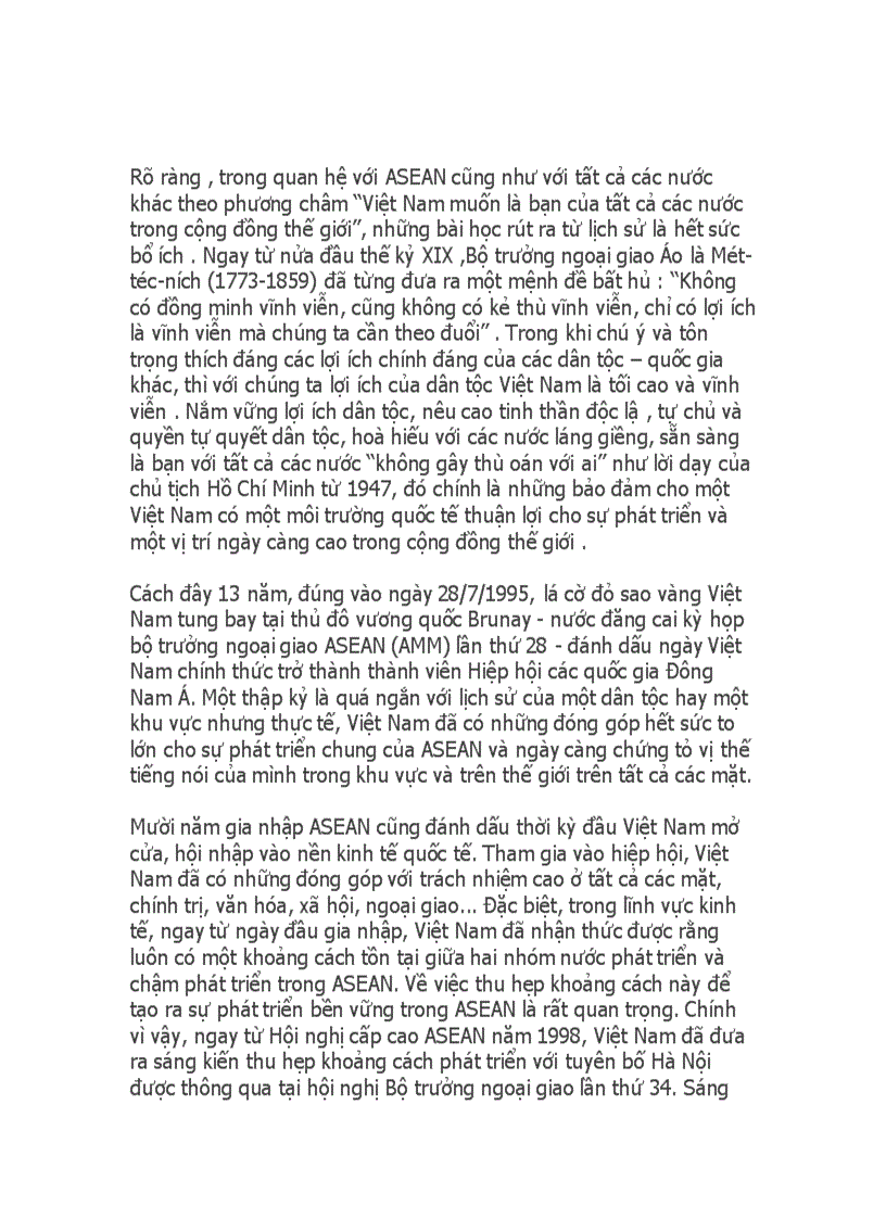 image for page Quan hệ Việt Nam và ASEAN