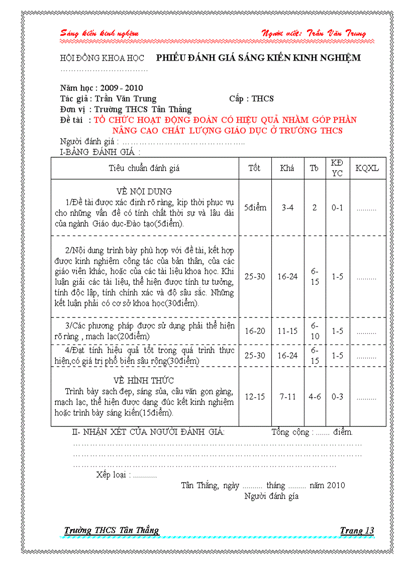 image for page Skkn doan tncs ho chi minh