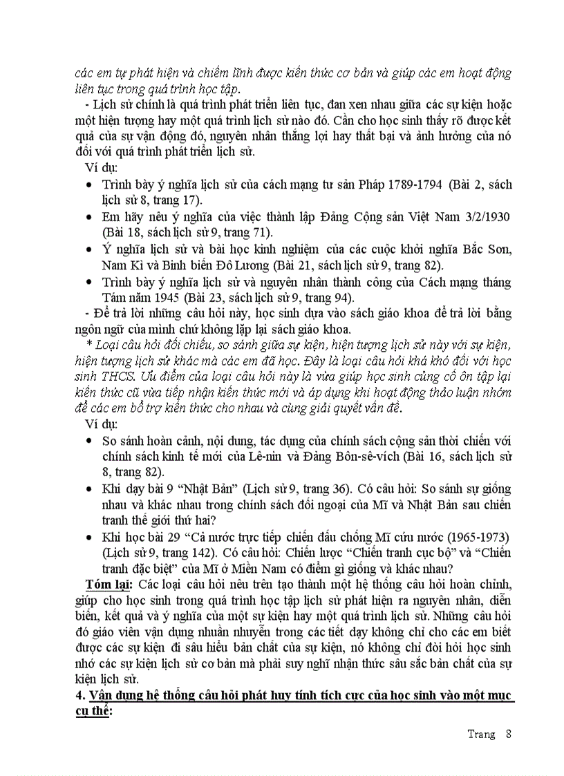 image for page SKKN sử 9SỬ DỤNG HỆ THỐNG CÂU HỎI ĐỂ PHÁT HUY TÍNH TÍCH CỰC CỦA HỌC SINH TRONG DẠY HỌC M ÔN LỊCH SỬ doc