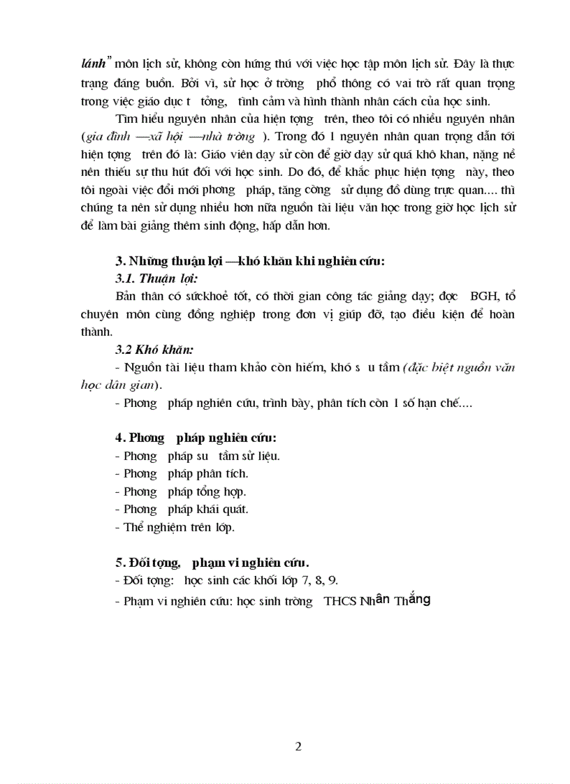 image for page SKKN Sử dụng văn học trong dạy học lịch sử