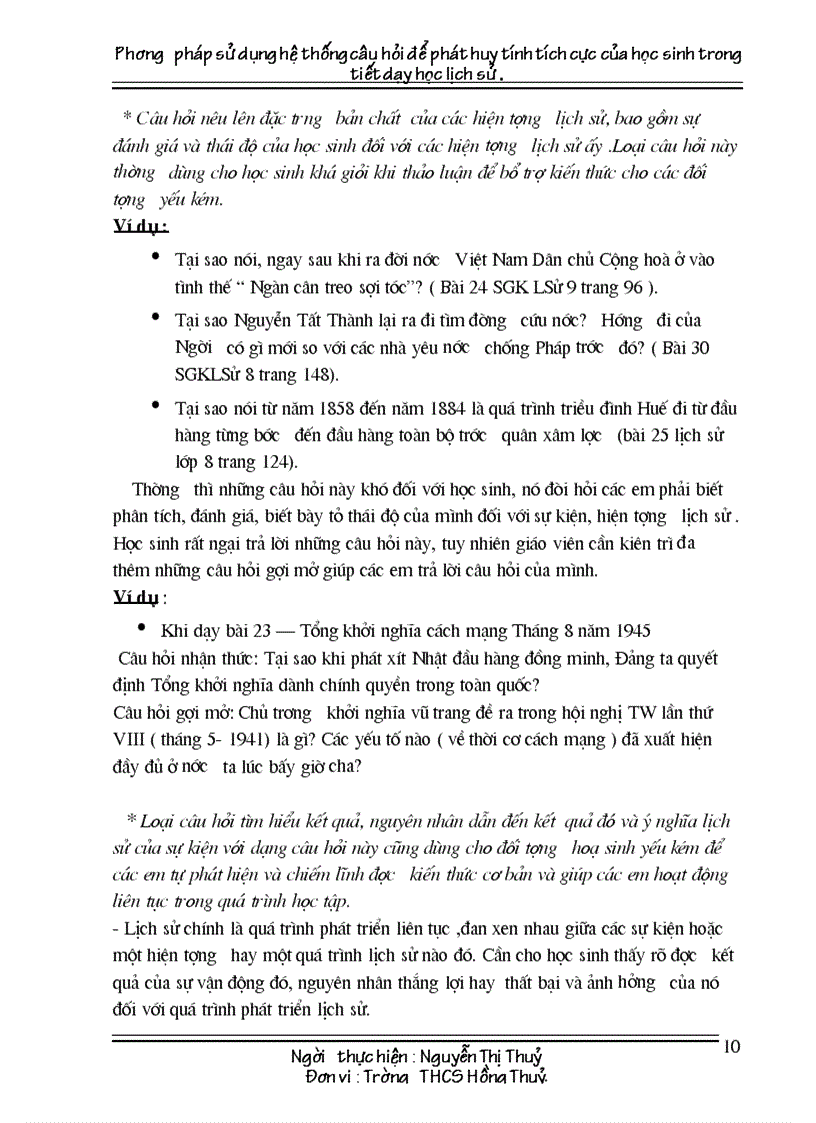 image for page SKKN Hệ thống câu hỏi dạy lịch sử