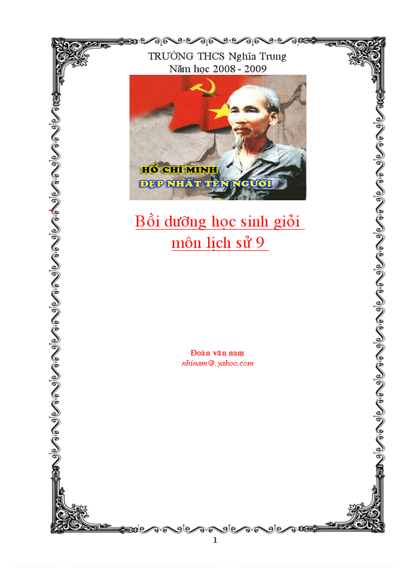 image for page Tài liệu BD HSG Sử 9