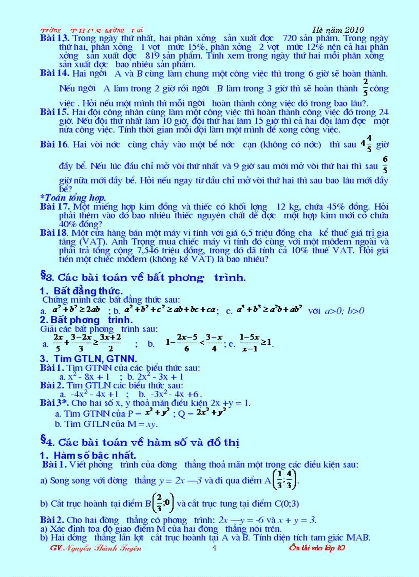 image for page Tai lieu on thi vao cap iii 2010
