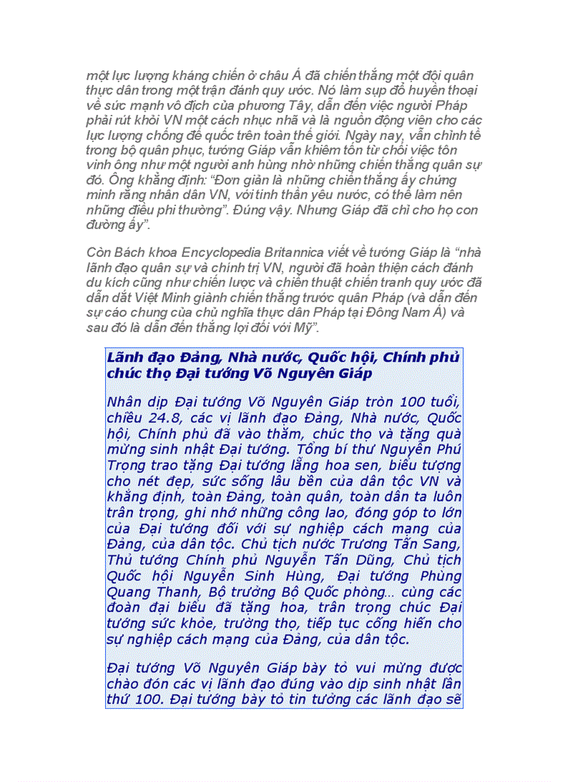 image for page Thế giới ca ngợi Tướng Giáp