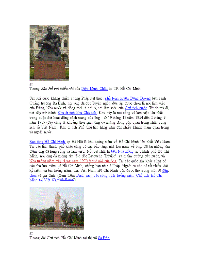 image for page Tiểu sử Chủ tịch Hồ Chí Minh