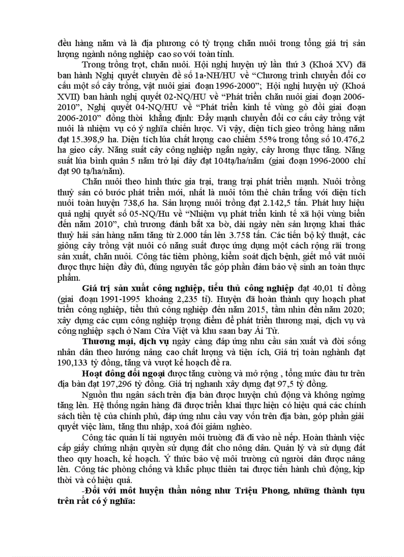 image for page Triệu Phong sau 20 năm đổi mới