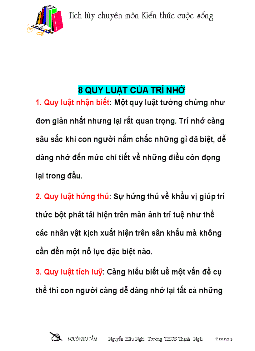 image for page Tuyệt chiêu giúp nhớ lâu