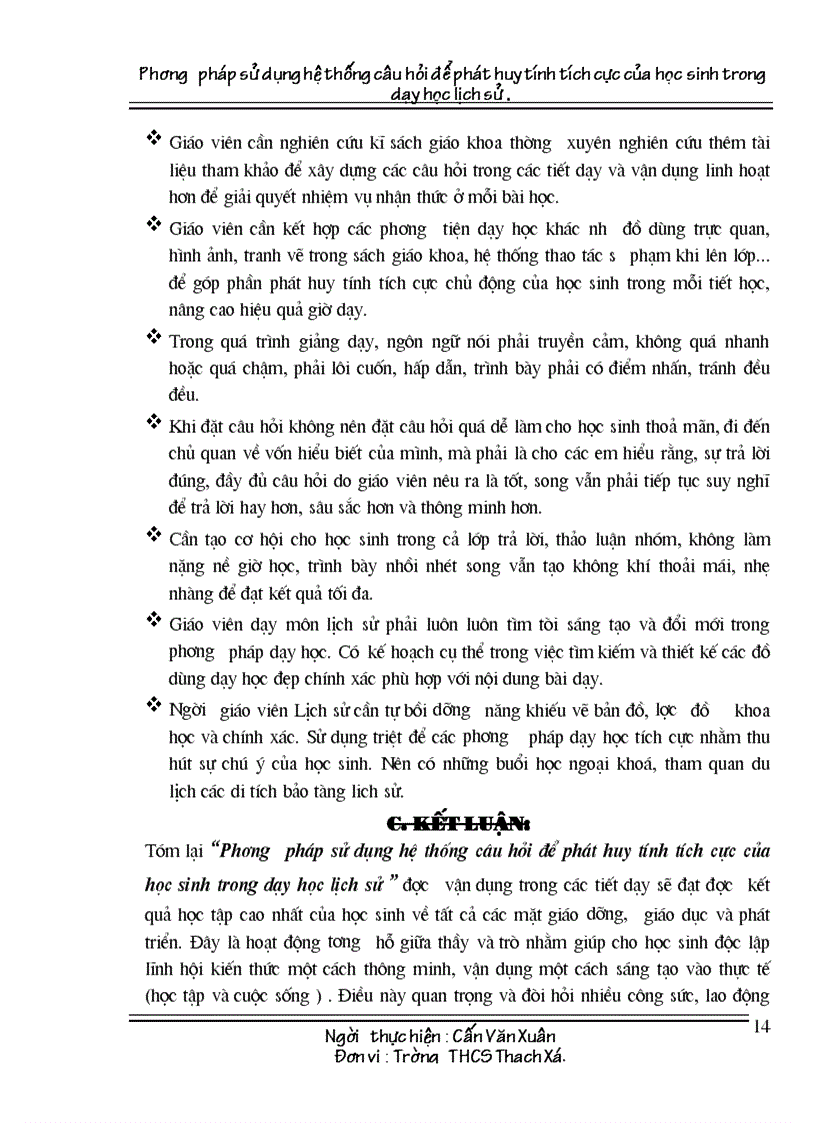 image for page Xay dung he thong cau hoi trong day hoc lich su