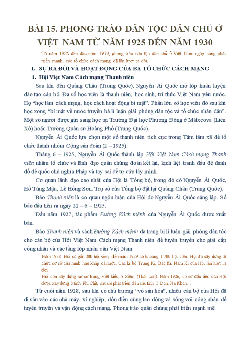 image for page Bài 13 Những chuyển biến mới về kinh tế và xã hội Việt Nam sau Chiến tranh thế giới thứ nhất