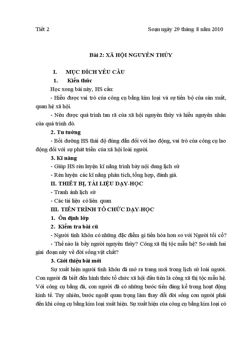 image for page Bai 2 xã hội nguyên thủy Theo chuẩn