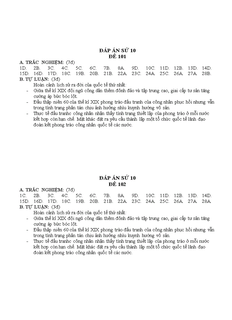image for page Đề thi học kì II Sử 10 Cơ bản