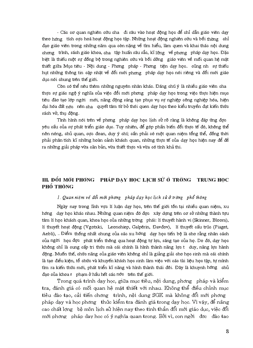 image for page Đổi mới PPDH và đánh giá KT môn LS 10