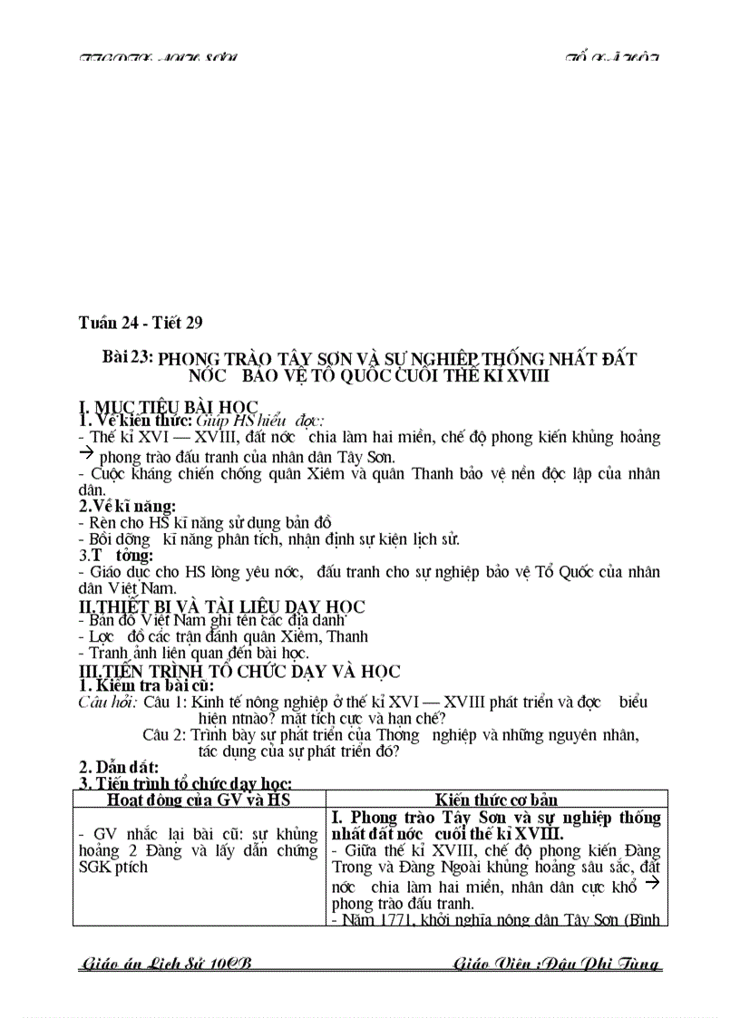 image for page Giao an 10 chinh sua theo chuan kt kn