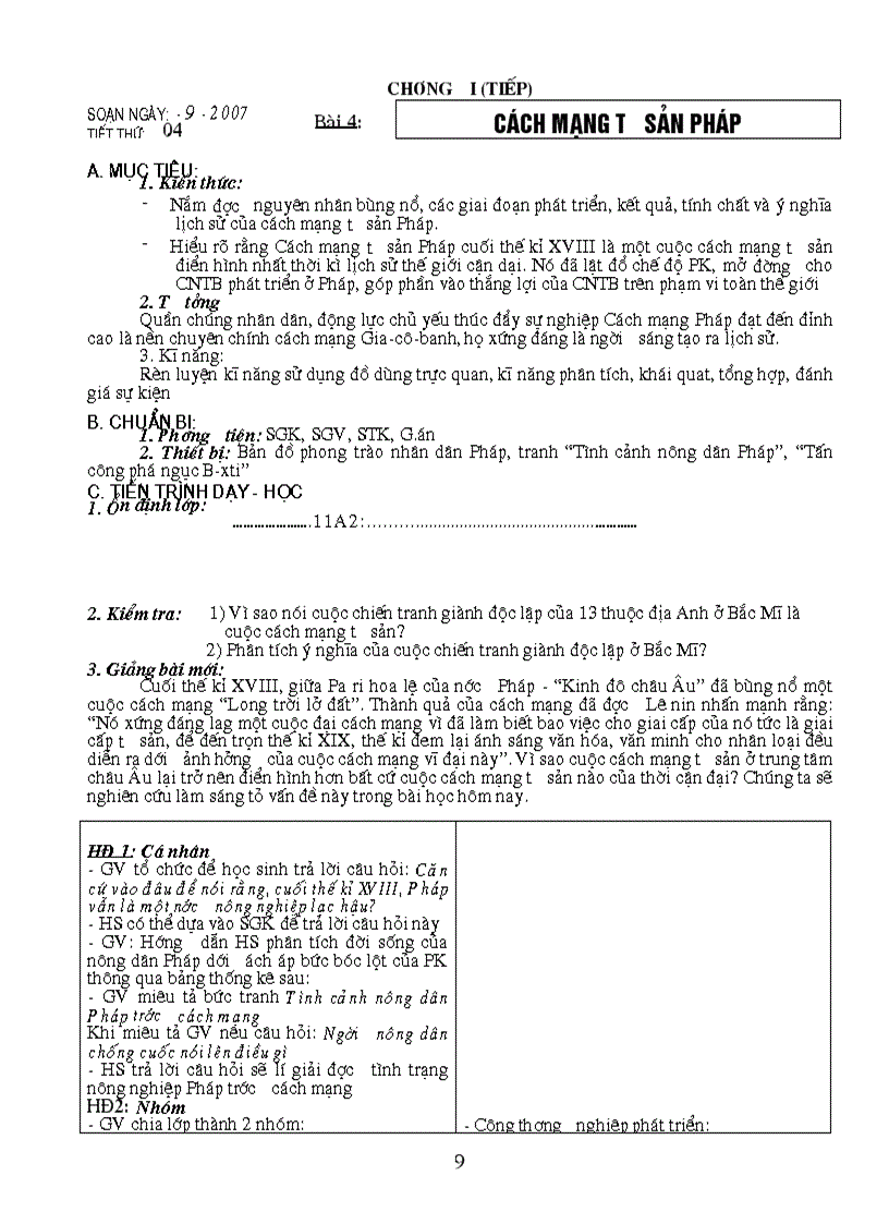 image for page Giáo án 11 NC