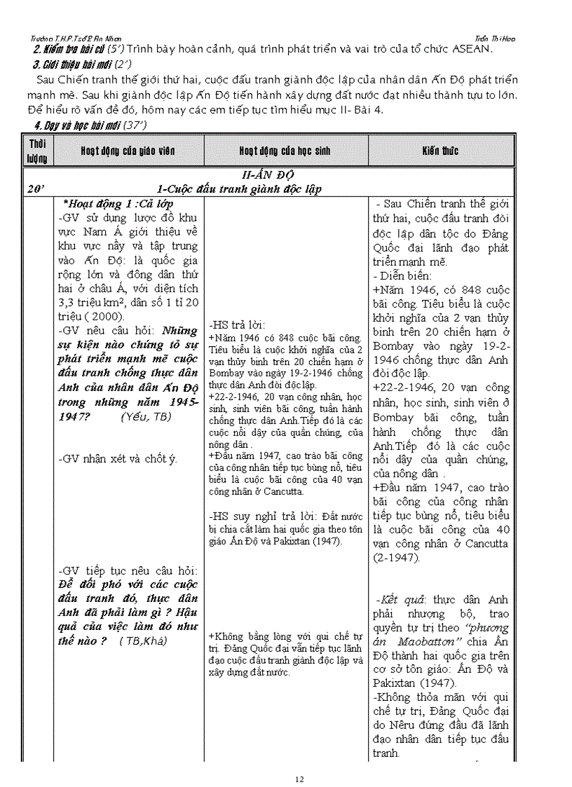 image for page Giáo án 12 2009 2010