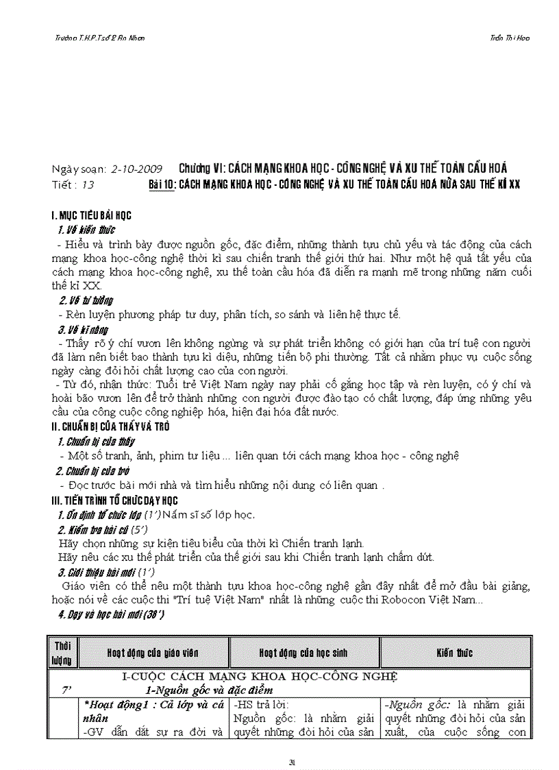 image for page Giáo án 12 2009 2010