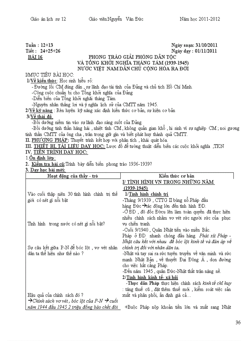 image for page Giao an 12 trọn bo